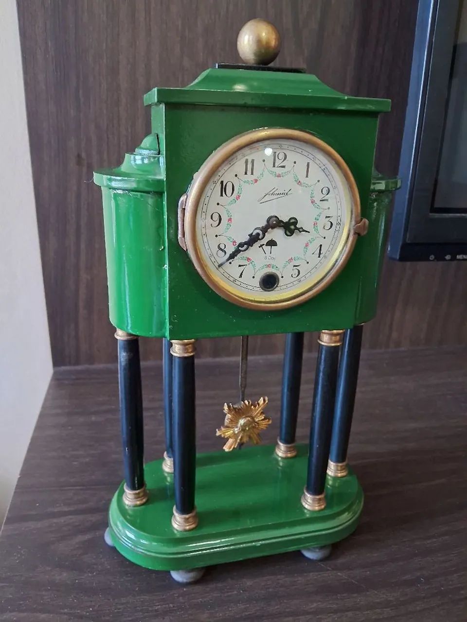Relógio de mesa alemão Schmid 65580480048897123