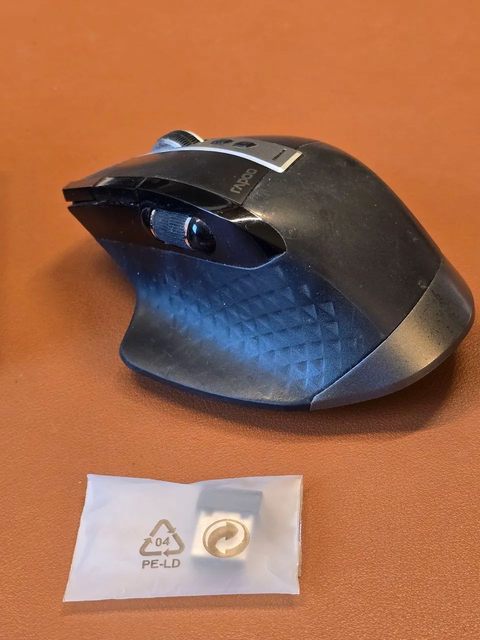  Rapoo Mouse s fio bluetooth ergonômico mt505 bateria longa