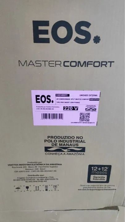 Ar Condicionado Split EOS Master Comfort - Novo - Foto 3