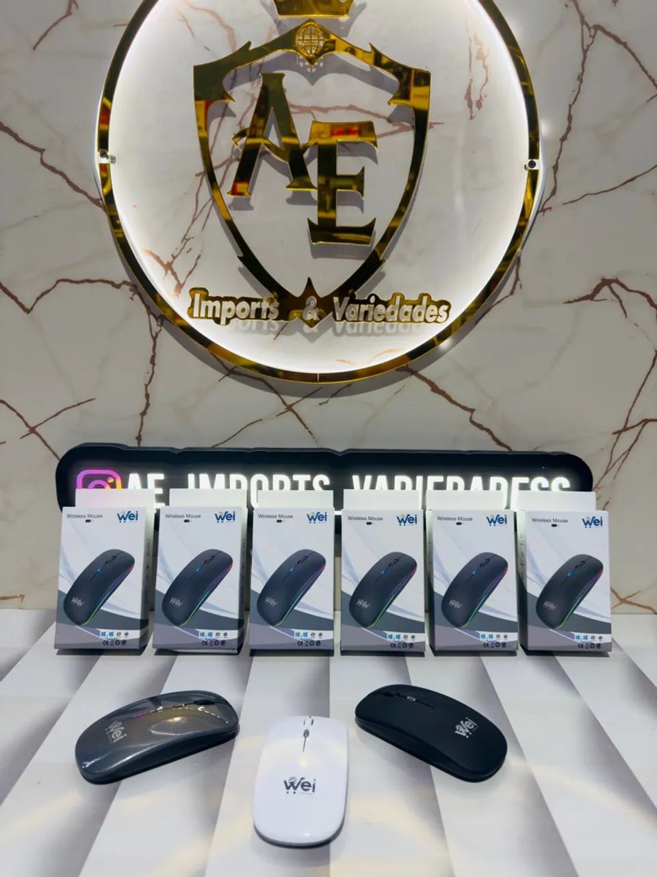 Mouse Gamer Sem Fio RGB Recarregável 2.4G - Foto 3