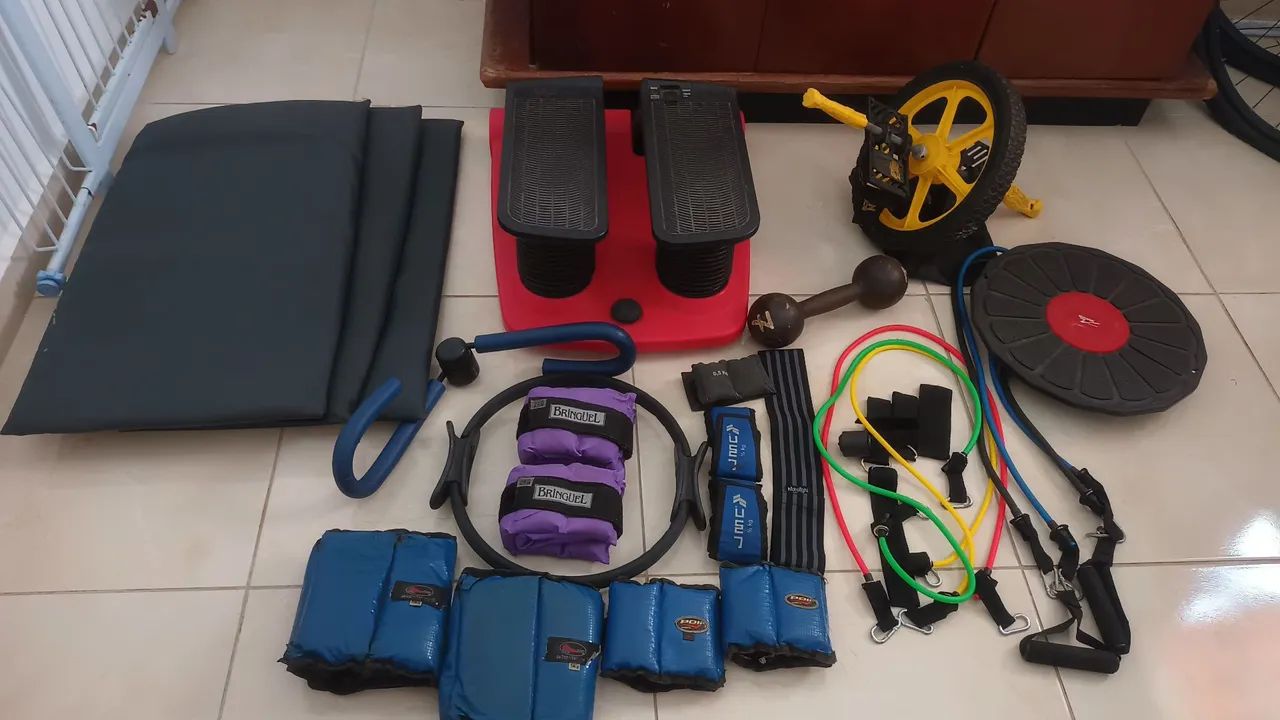 Kit para musculação 