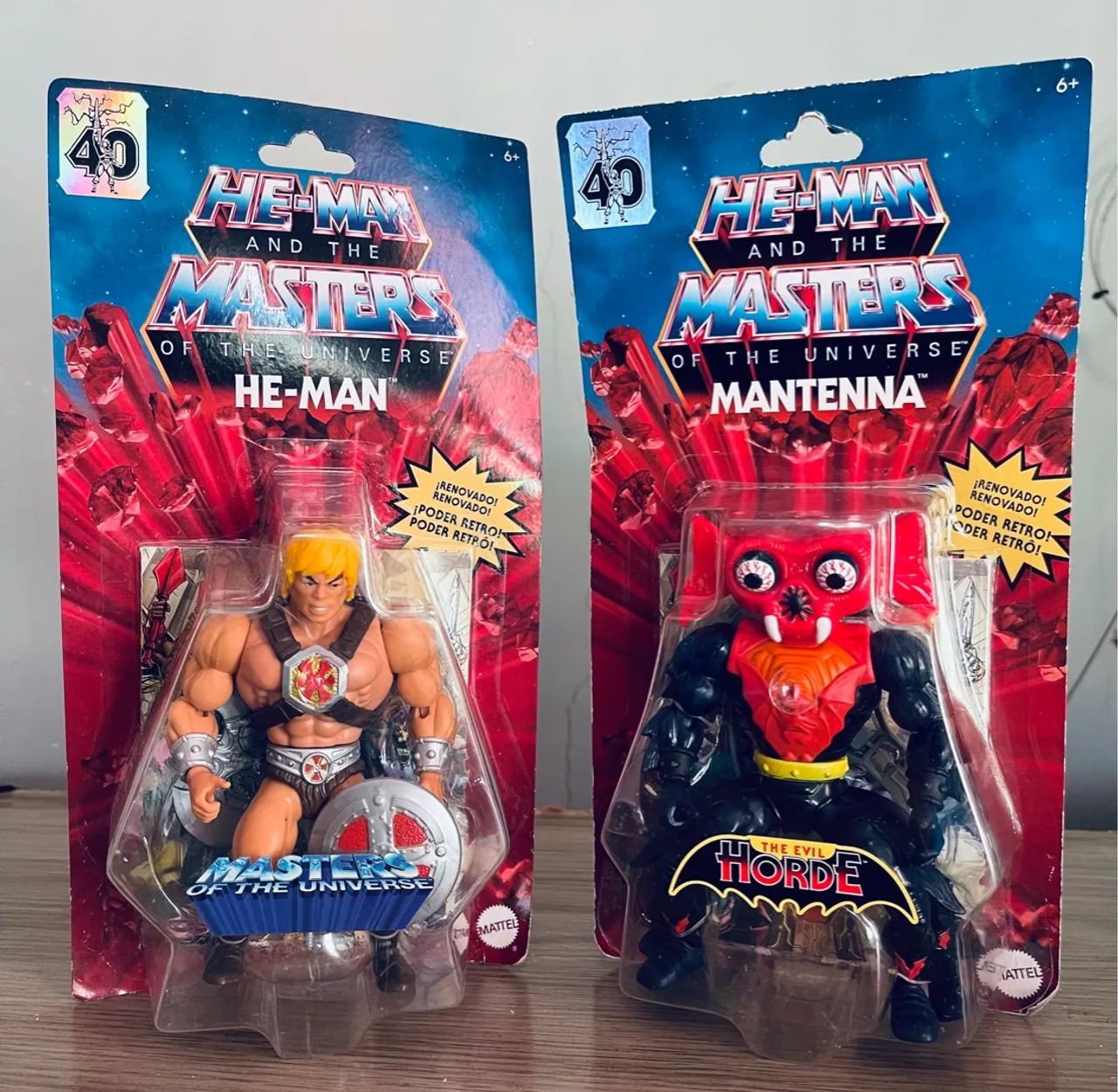 Kit 02 Bonecos He-Man e Mantenna - Masters of the Universe - Foto 2