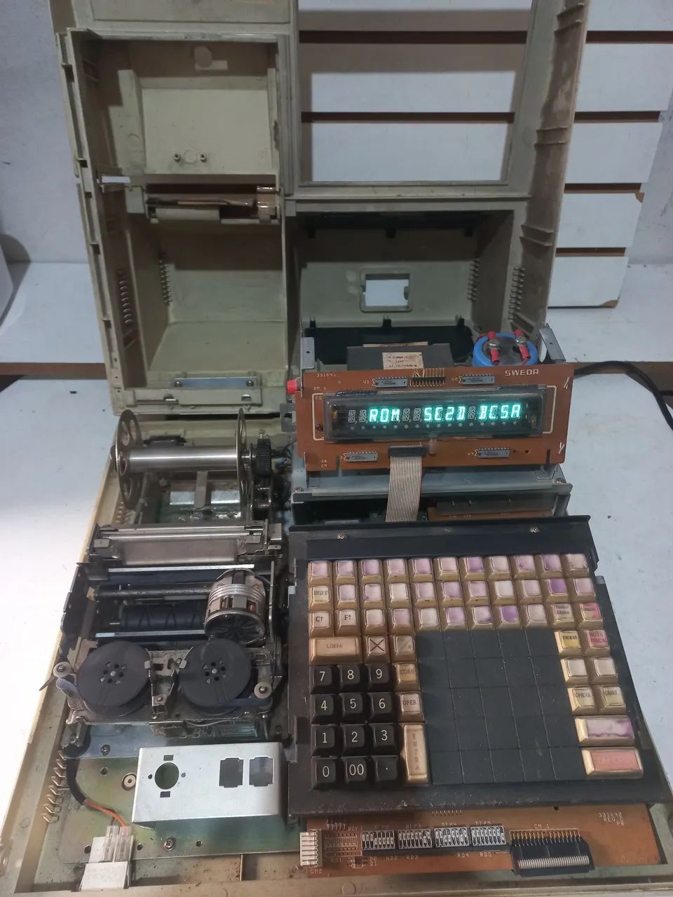 Máquina registradora Sweda  antiga no estado  - Foto 2