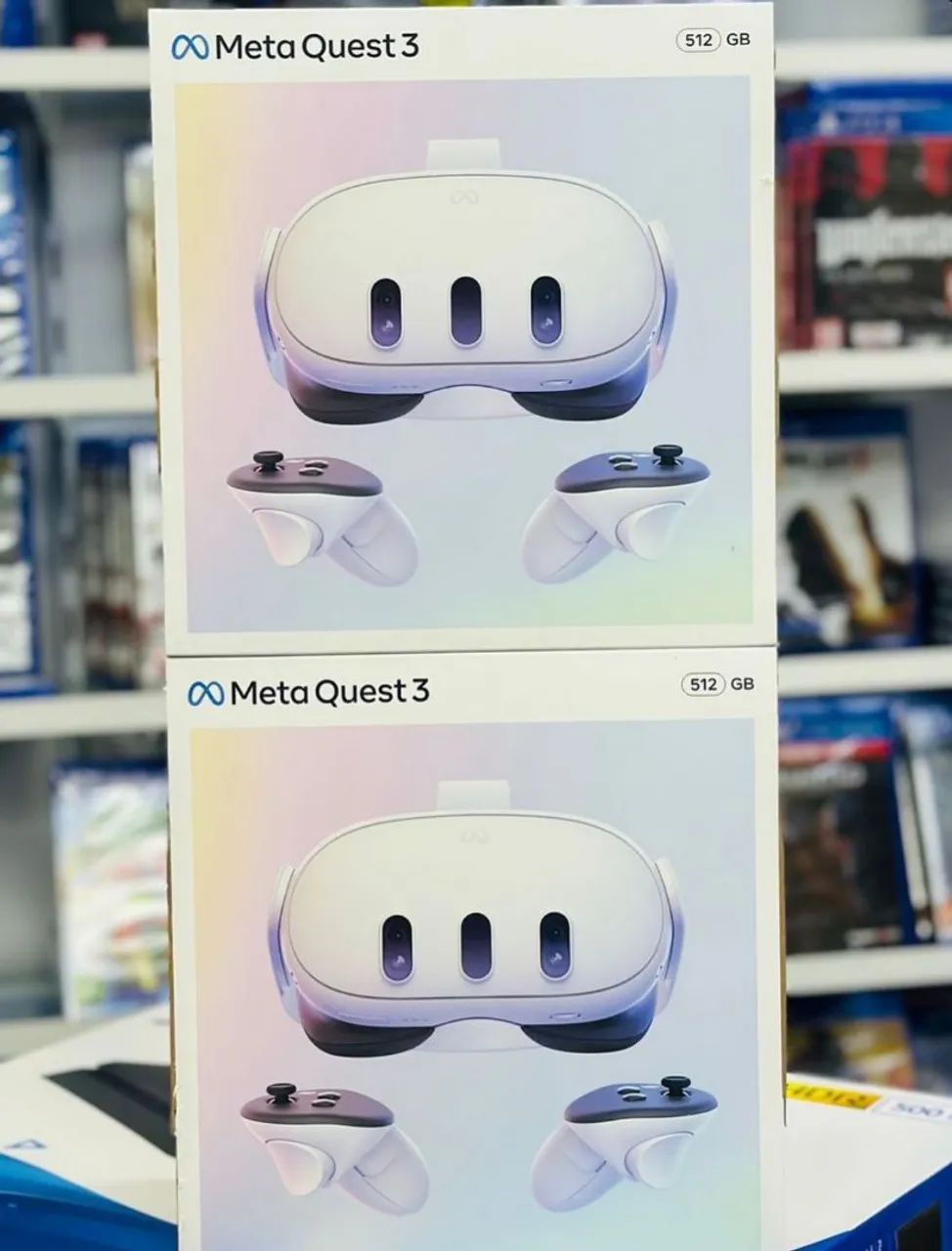 Meta Quest 3 Óculos de realidade virtual 4K 512GB Lacrado - Peças