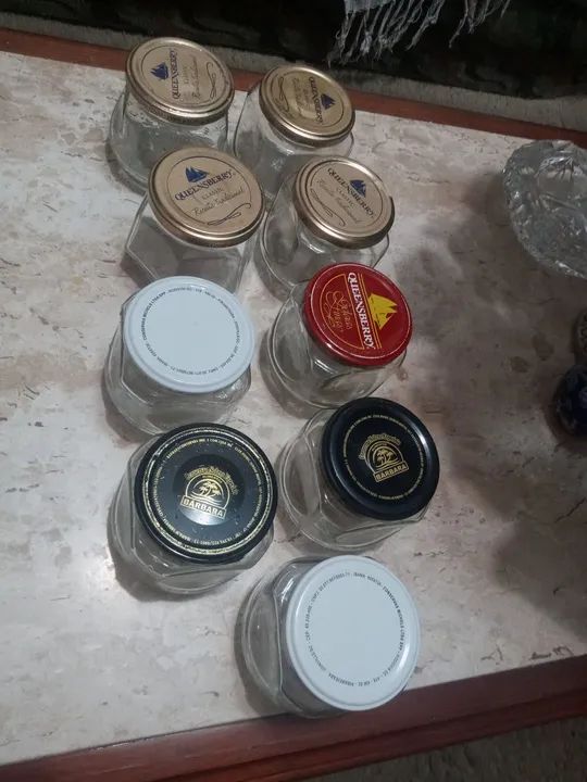10 potes de vidro com tampa pequeno 150g - Foto 2