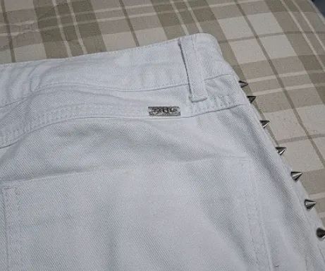 saia jeans branca mob - Foto 2
