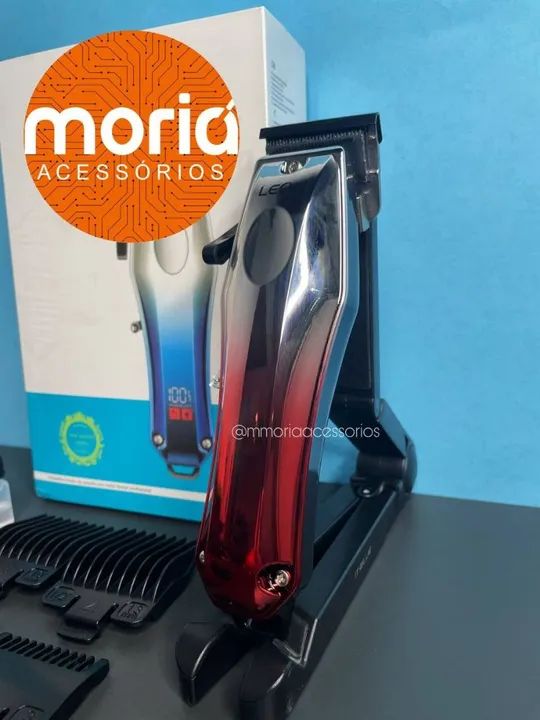 Máquina de Cortar Cabelo Profissional sem fio ajustável recarregável Leon-1602 - Foto 4
