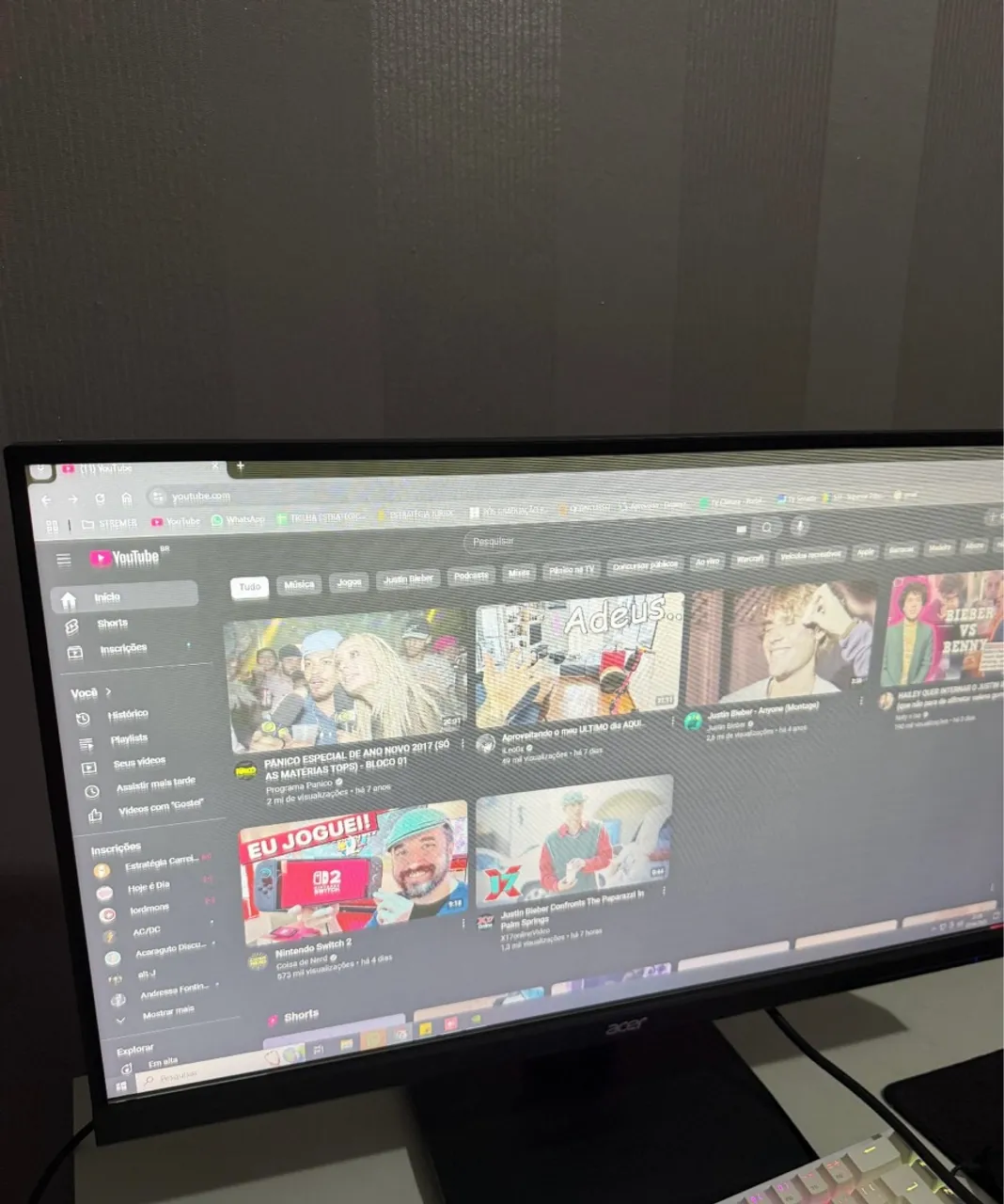 Monitor Acer 27 polegadas (tela com defeito)