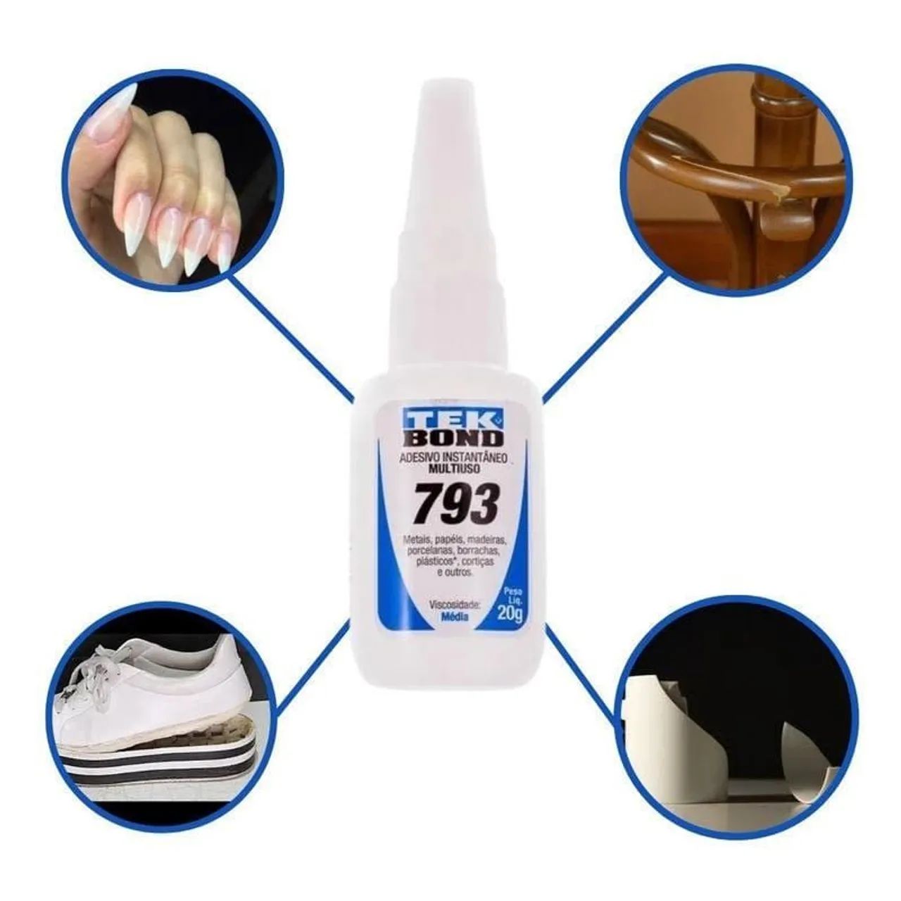 Cola Tek Bond 793 20g - Instantânea - Foto 2