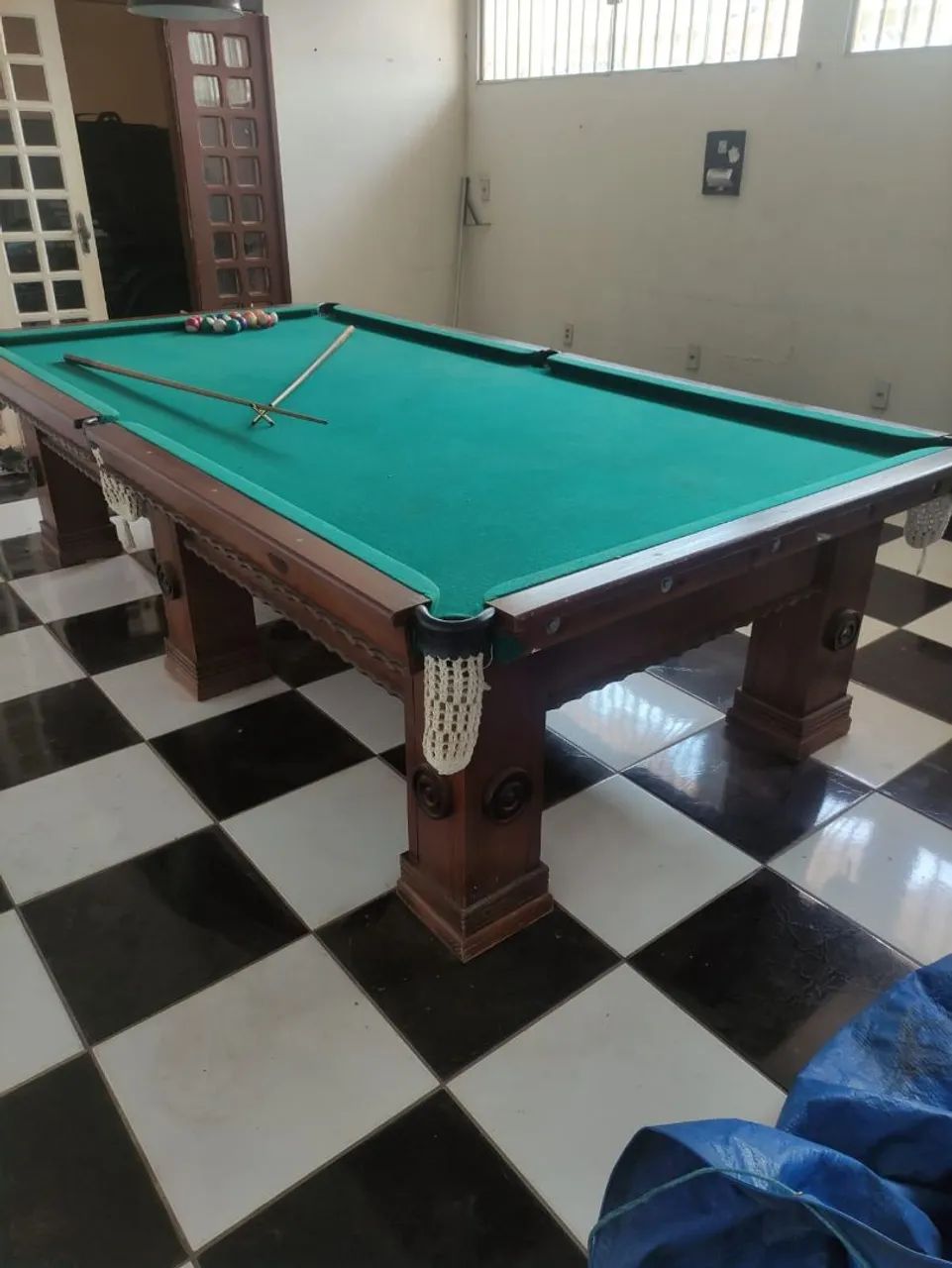 Mesa de Bilhar (Sinucão) em Madeira Maciça - Foto 2