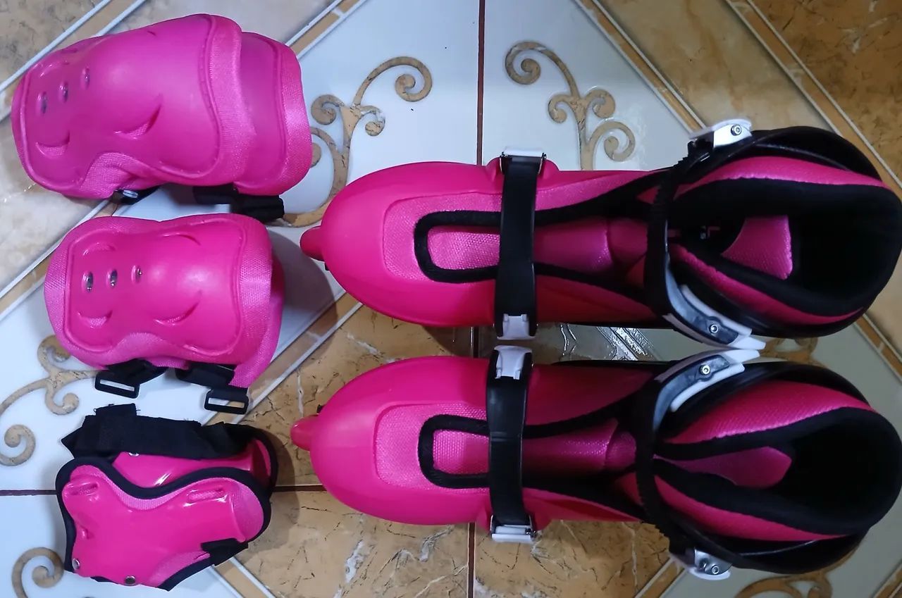 Patins Inline Feminino Rosa - Foto 2
