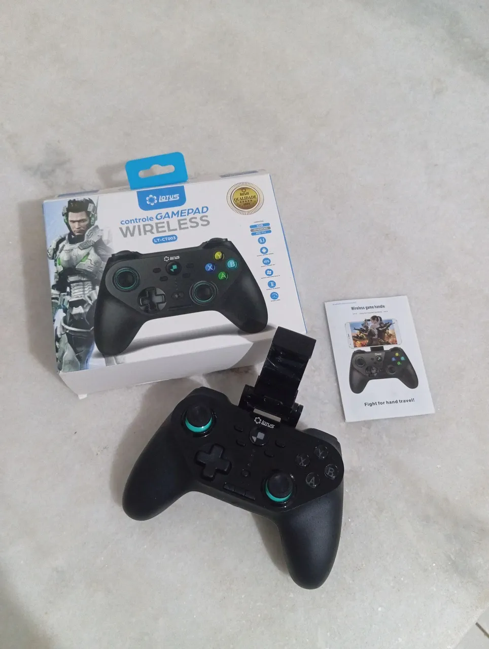 Controle Gamepad Wireless Lotus LT-CT003