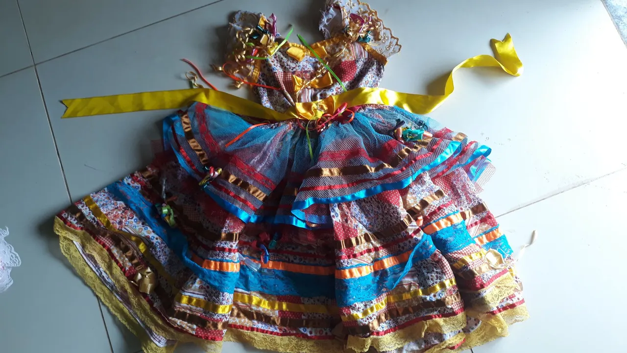 Vestido Festa Junina Infantil