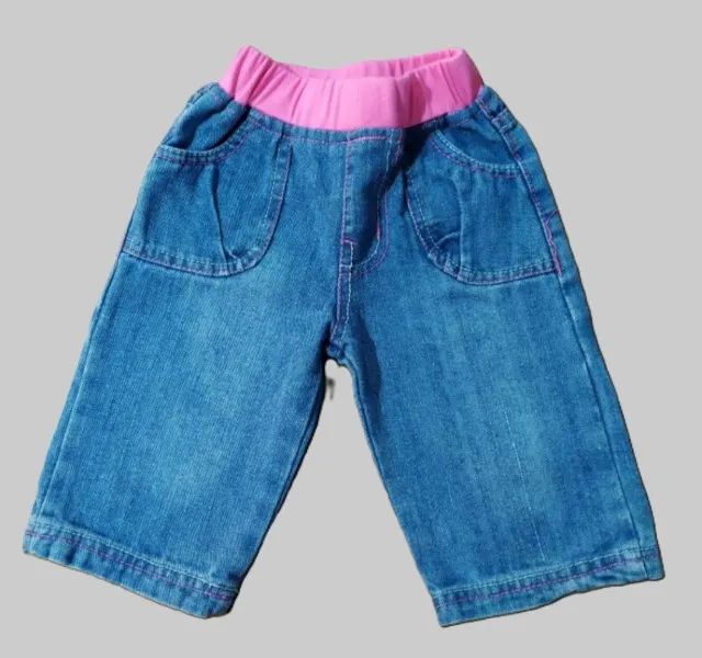 calça jeans 6 a 9 meses baby