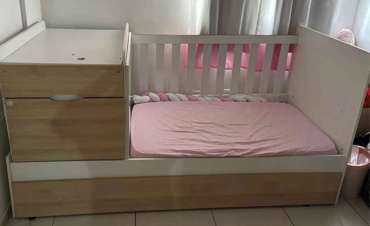 Promoção  Black! Berco 3 em 1  berco, cama com bicama 