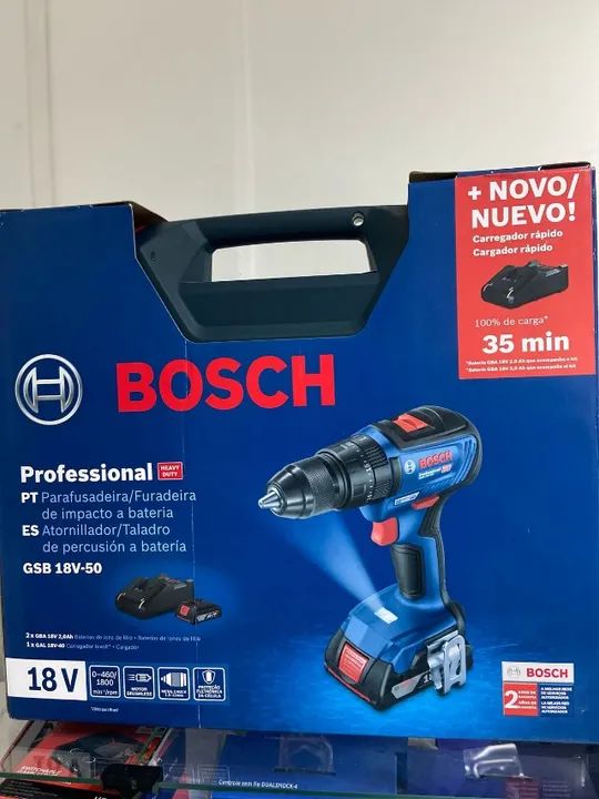 Parafusadeira Bosch 18v Uma bateria (duas baterias acabou) - Foto 4