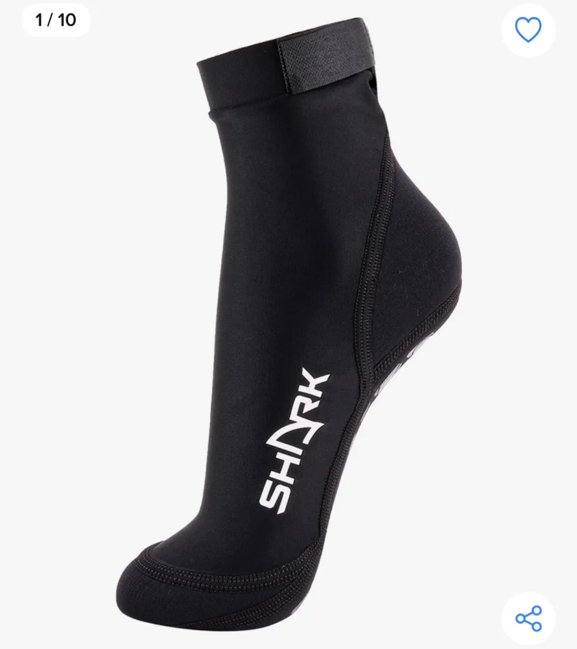 Meia de Neoprene para Beach Tennis- SHARK