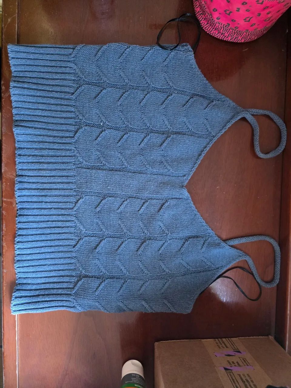 Blusinha Tricot Azul Marisa desapego 