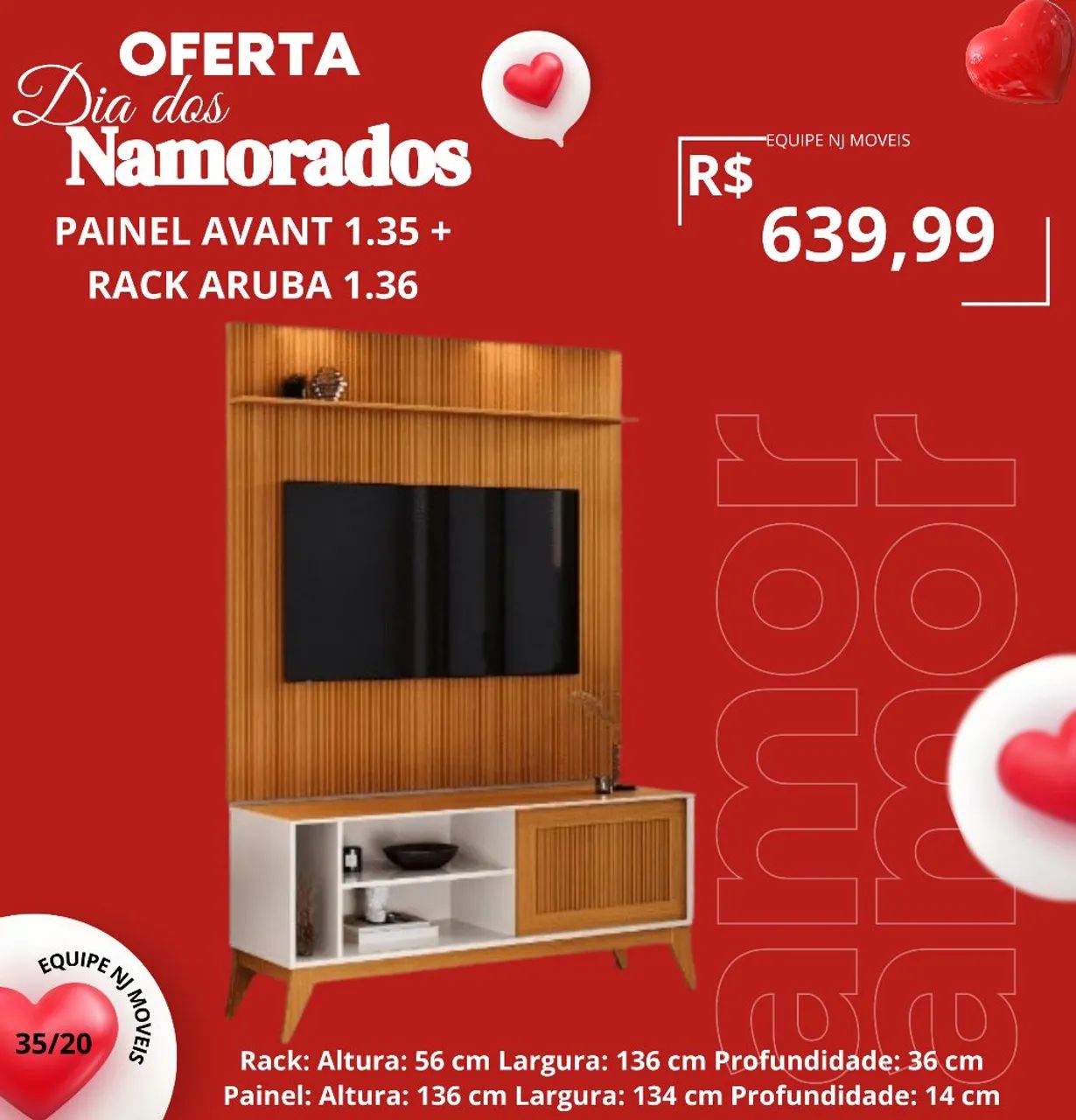 Rack + Painel até 55" - Foto 3