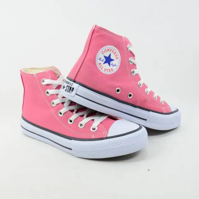 Tênis All Star Rosa Cano Longo Tênis Converse All Star Rosa Cano Alto  Original Calçados Ramos