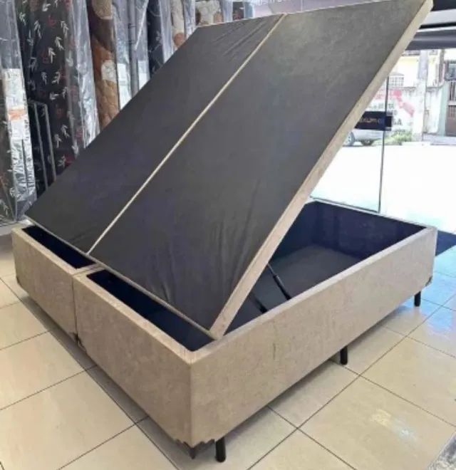 Cama baú Queen A pronta entrega Blindada