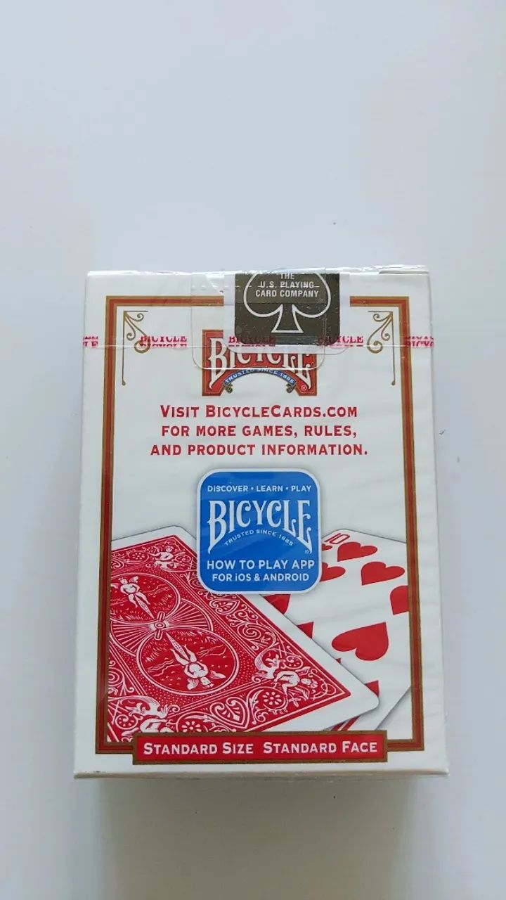 Baralho Bicycle Standard Vermelho Lacrado (Unidade) - Foto 3