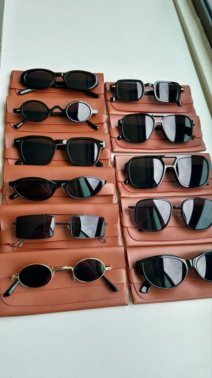 Óculos de sol lentes coloridas  - Foto 5