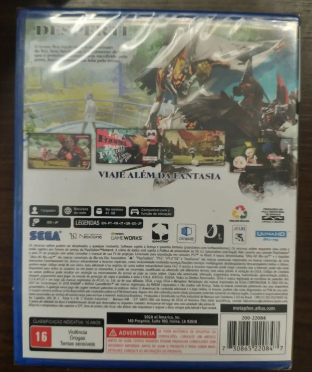  Jogo Metaphor Refantazio Ps5 Mídia Física Lacrado - Foto 2