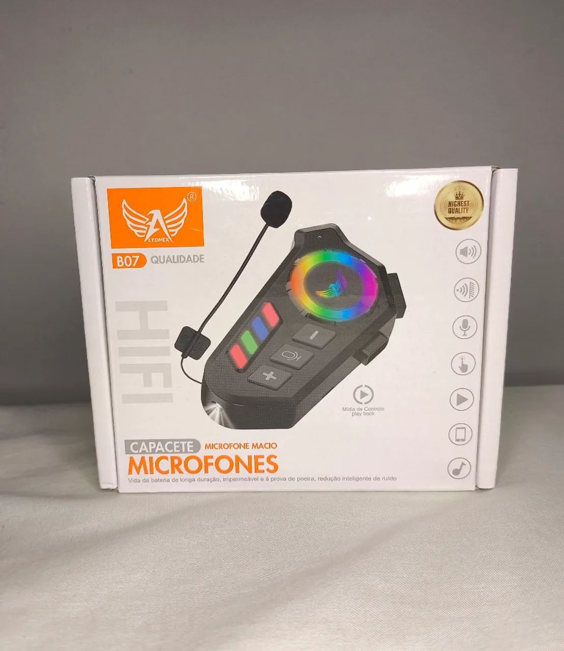 *ENTREGA GRÁTIS* MICROFONE PARA CAPACETE ( intercomunicador ) 