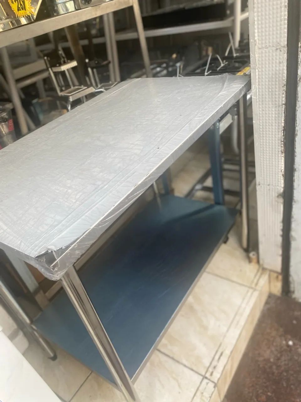 MESA DE AÇO INOX 1 M X 60 REFORÇADA  - Foto 2