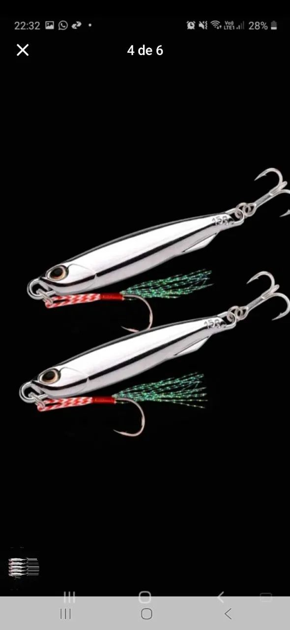 Isca artificial de pesca jampingi 20g - Foto 3