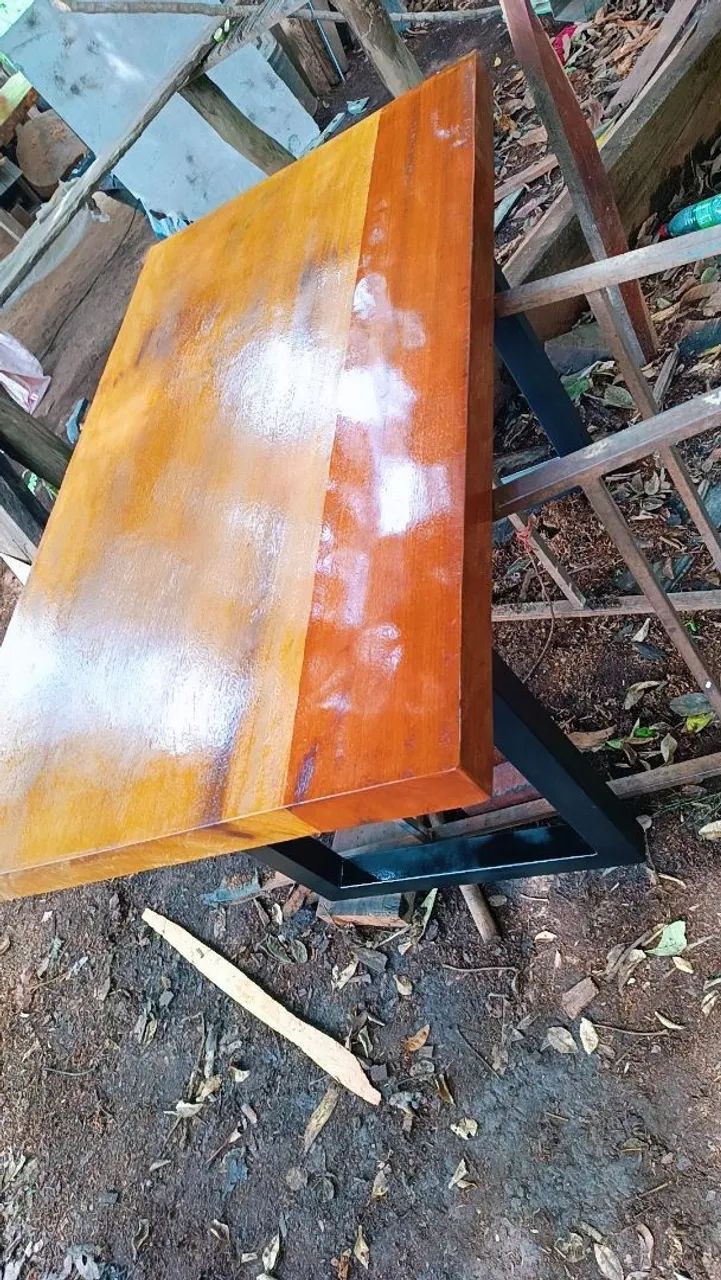 Mesa de madeira ? prancha pura  - Foto 2