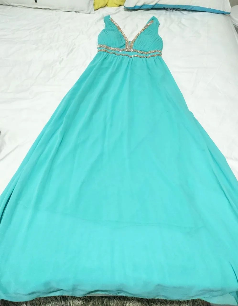 Vestido Festa azul turquesa  - Foto 2