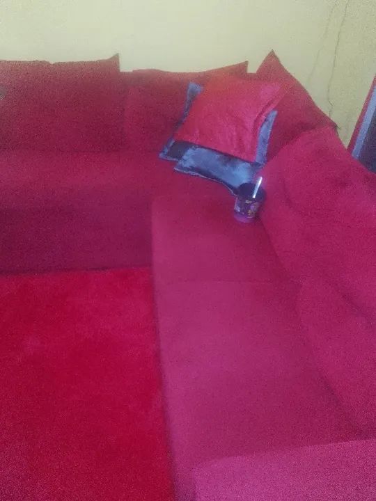 Sofá de Canto Vermelho