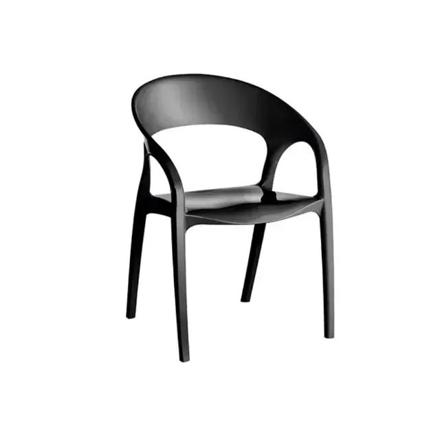 Cadeira Design Preta com Braços (mostruário)