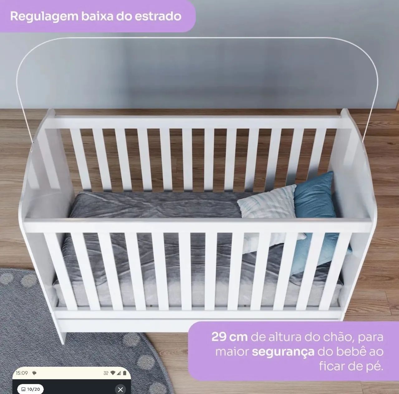 Berço padrão  - Foto 2