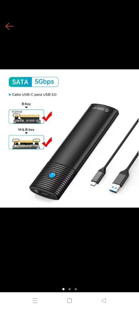 Case M2 sata SSD UBS 3.0 5GPS  - Foto 3
