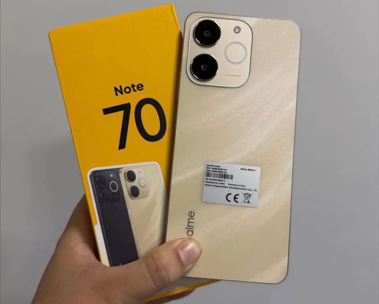 Note 70 - Versão GLOBAL - Premium - 256Gb - Gold + Entrega Grátis 