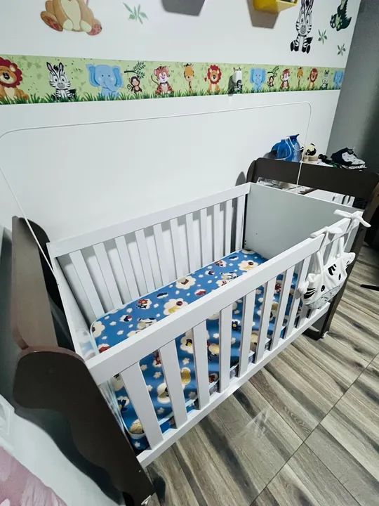 Berço modelo americano com colchão - Foto 3