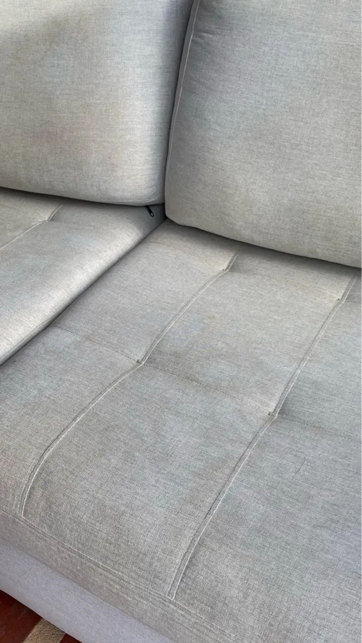Sofá de Linho cinza claro! 65568086333186122