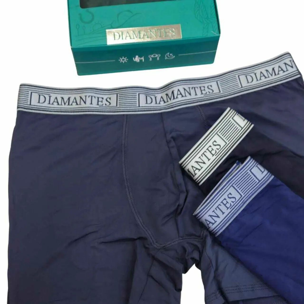 Kit com 3 cuecas box DIAMANTES LINGERIE  - Foto 4