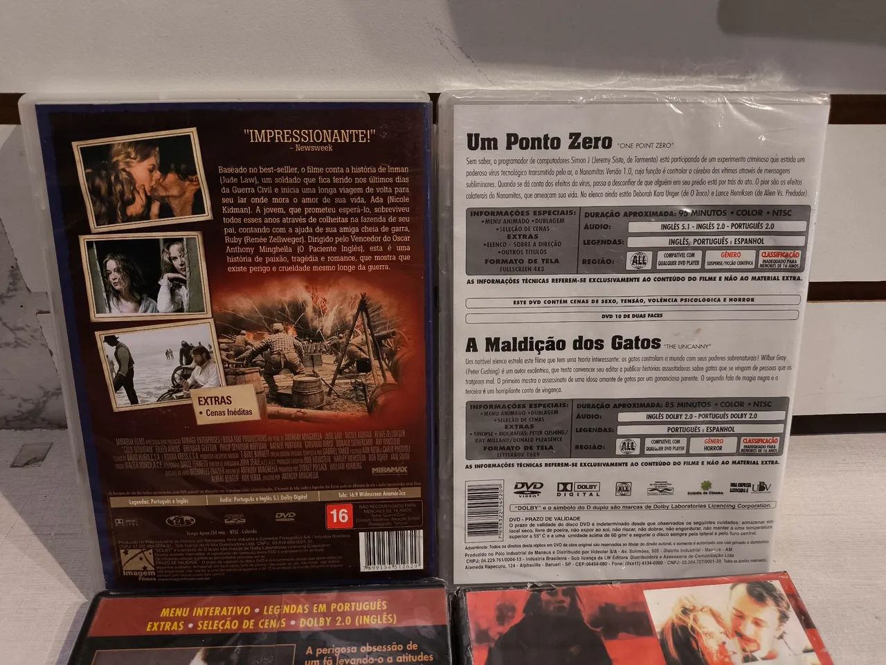 Dvd lacrado Estranha obsessão/Cold mountain/  Um ponto zero / Ninguém falará de nós  - Foto 5