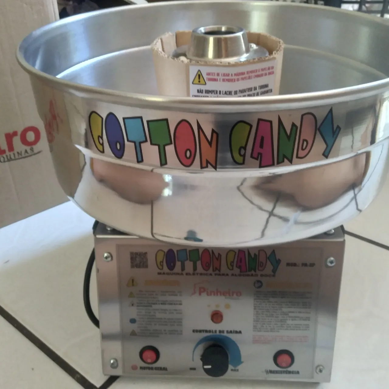 Máquina de Algodão Doce Profissional NOVA + kit completo