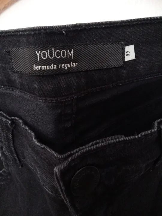 Short Jeans Preto Masculino Youcom - Foto 4