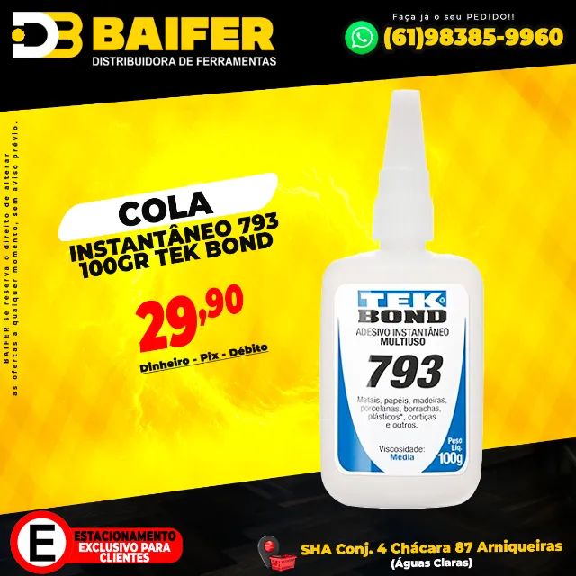 Tek Bond Instant Adhesive 793, 100 g64751037921921120