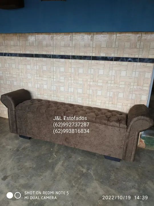 Baú estofado para cama - Foto 3