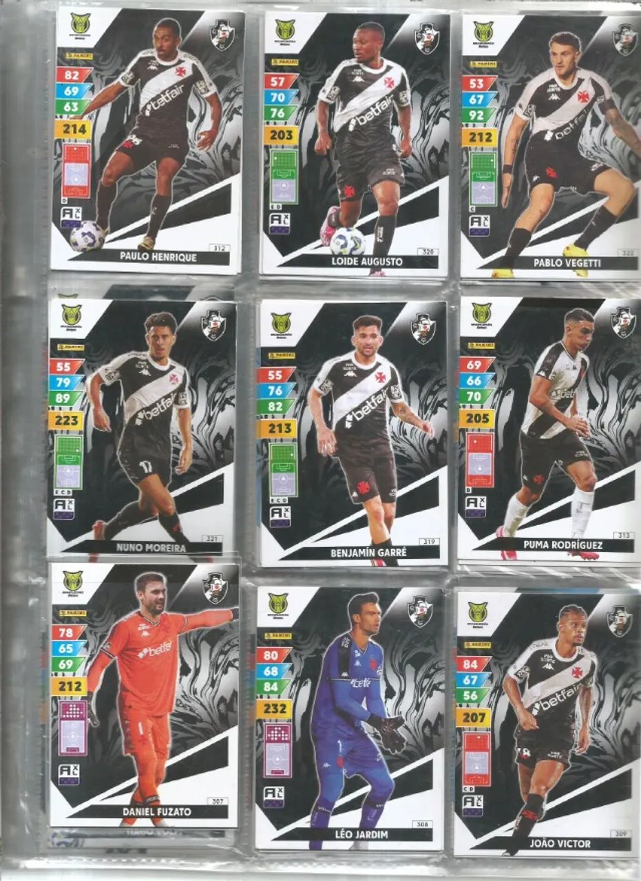 CARDS ADRENALYN BRASILEIRO 2025 - TIME VASCO 90.00 - Foto 2