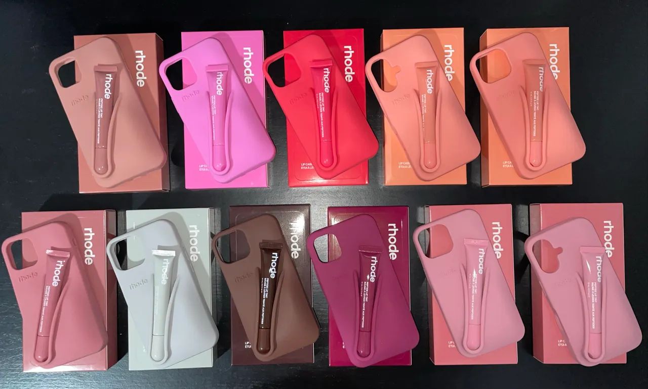 Kit lip gloss + capa rhode 