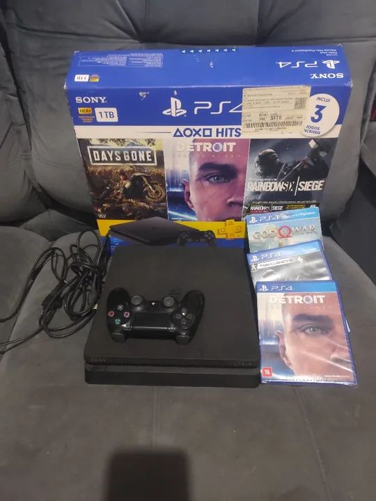 Playstation 4 slim 1TB Consoles de Video Game Professor Washington Pires Parque Durval de Barros Ibirite 1367607670 OLX