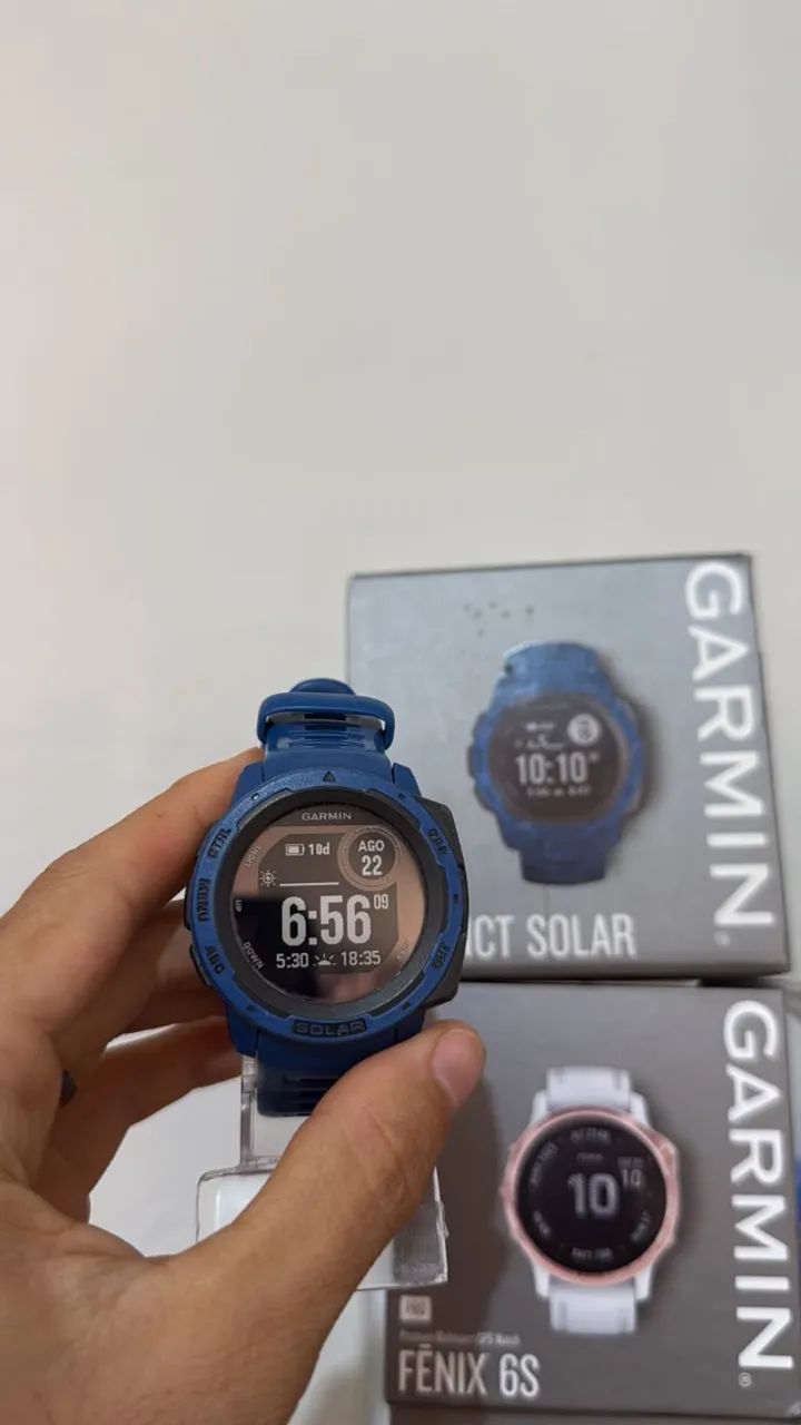 Relógio Garmin Instict SOLAR azul
